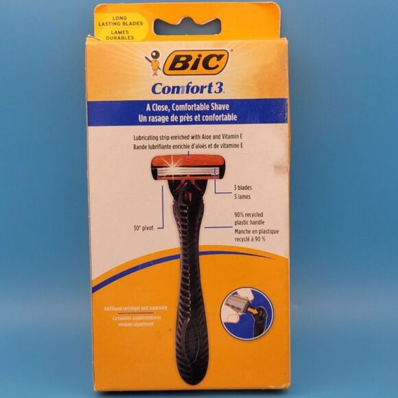 SEALED Bic Comfort 3 1 Handle + 6 Cartridges  - 3 Blade Razor - Picture 2 of 5